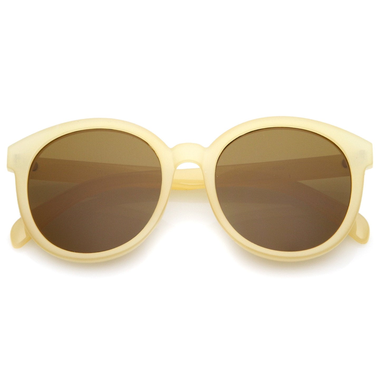 Women's Retro Round Horned Rim Sunglasses A467