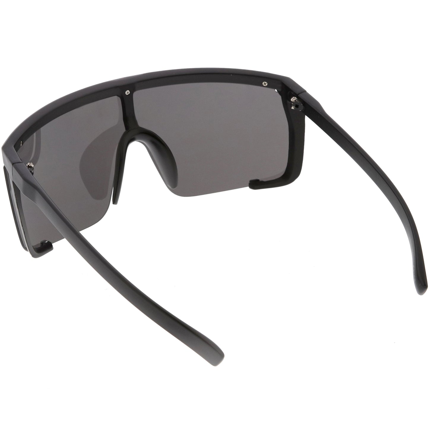 Oversize Retro Color Tone Sports Shield Flat Top Sunglasses C686