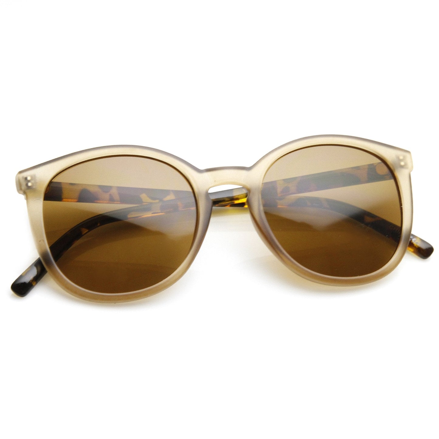 Vintage Inspired Dapper Round P3 Key Hole Fashion Sunglasses 9433