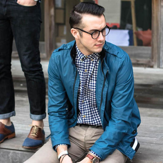 Vintage European Clear Lens Small Round Glasses 8403