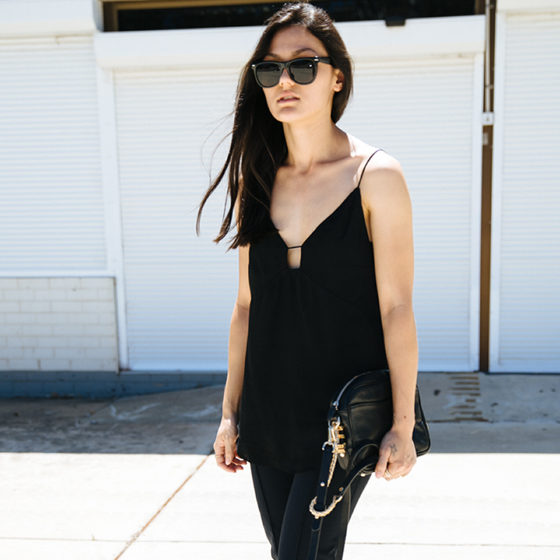 Classic Large Polarized Lens Horned Rim Sunglasses 6105