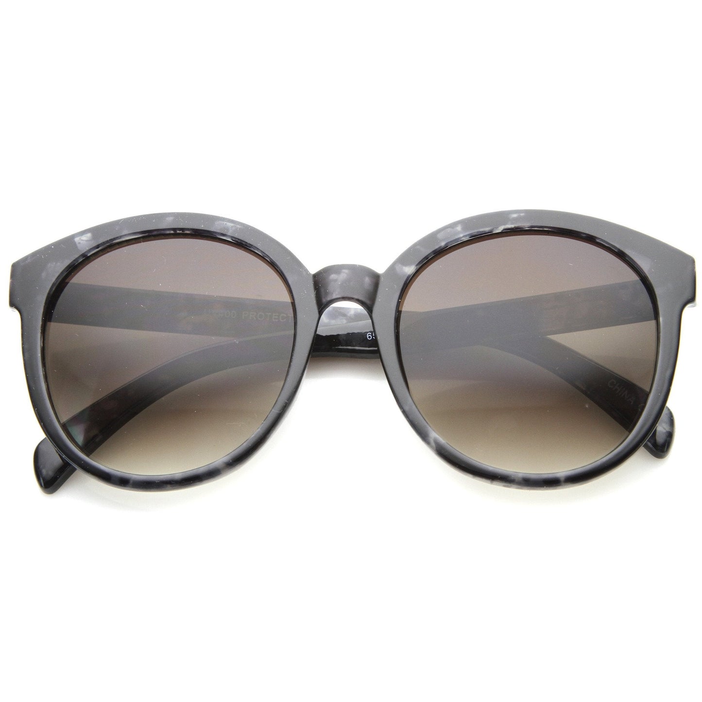 Women's Round Marble Print P3 Sunglasses A054