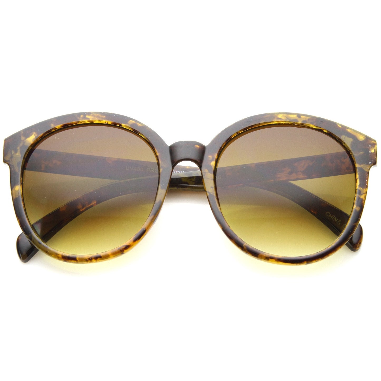 Women's Round Marble Print P3 Sunglasses A054