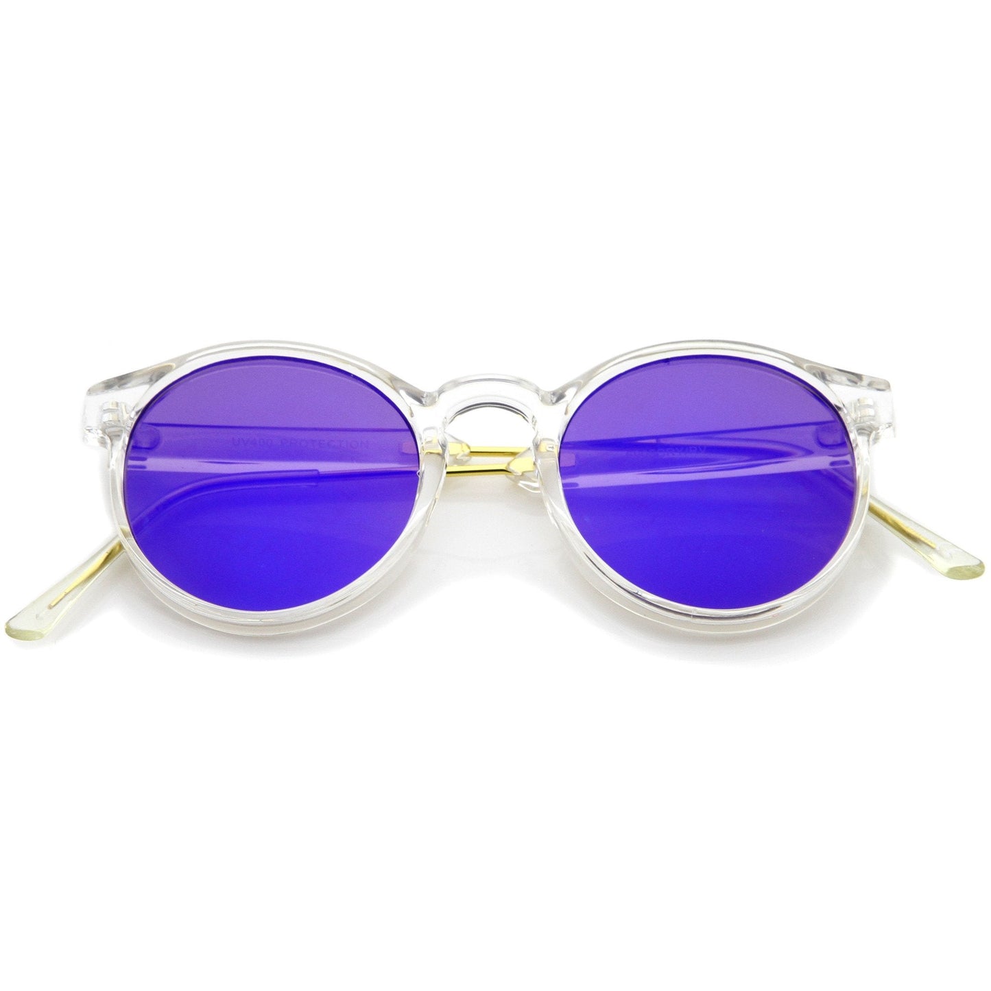 Crystal Clear Round P3 Mirror Lens Sunglasses A464