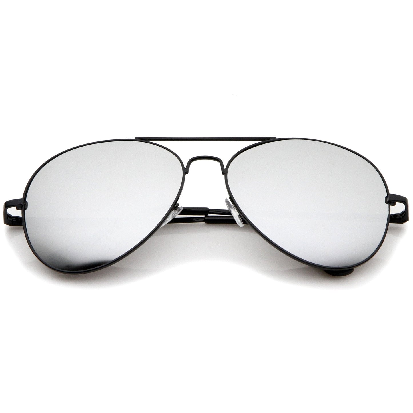 Premium Military Mirrored Lens Metal Aviator Sunglasses 1375 58mm