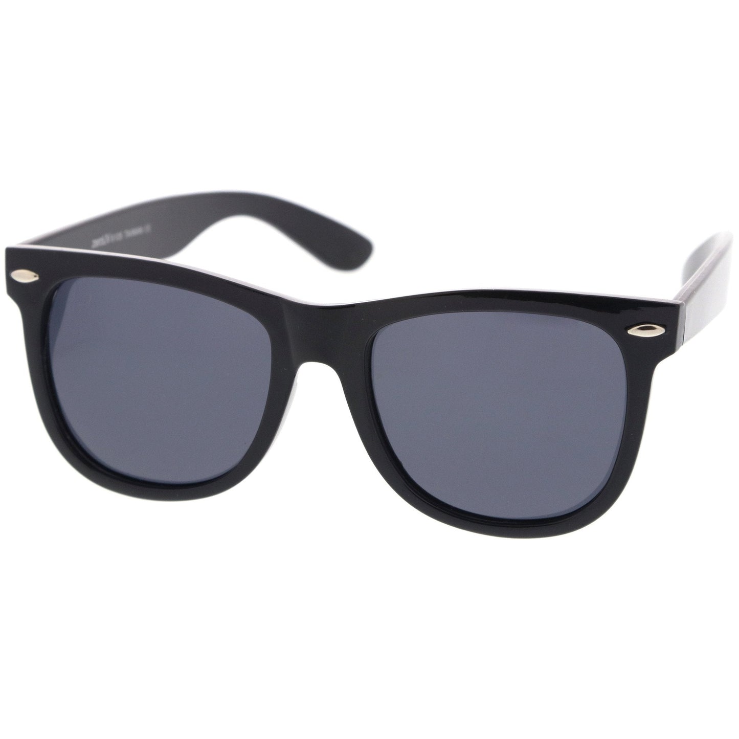 Classic Large Polarized Lens Horned Rim Sunglasses 6105