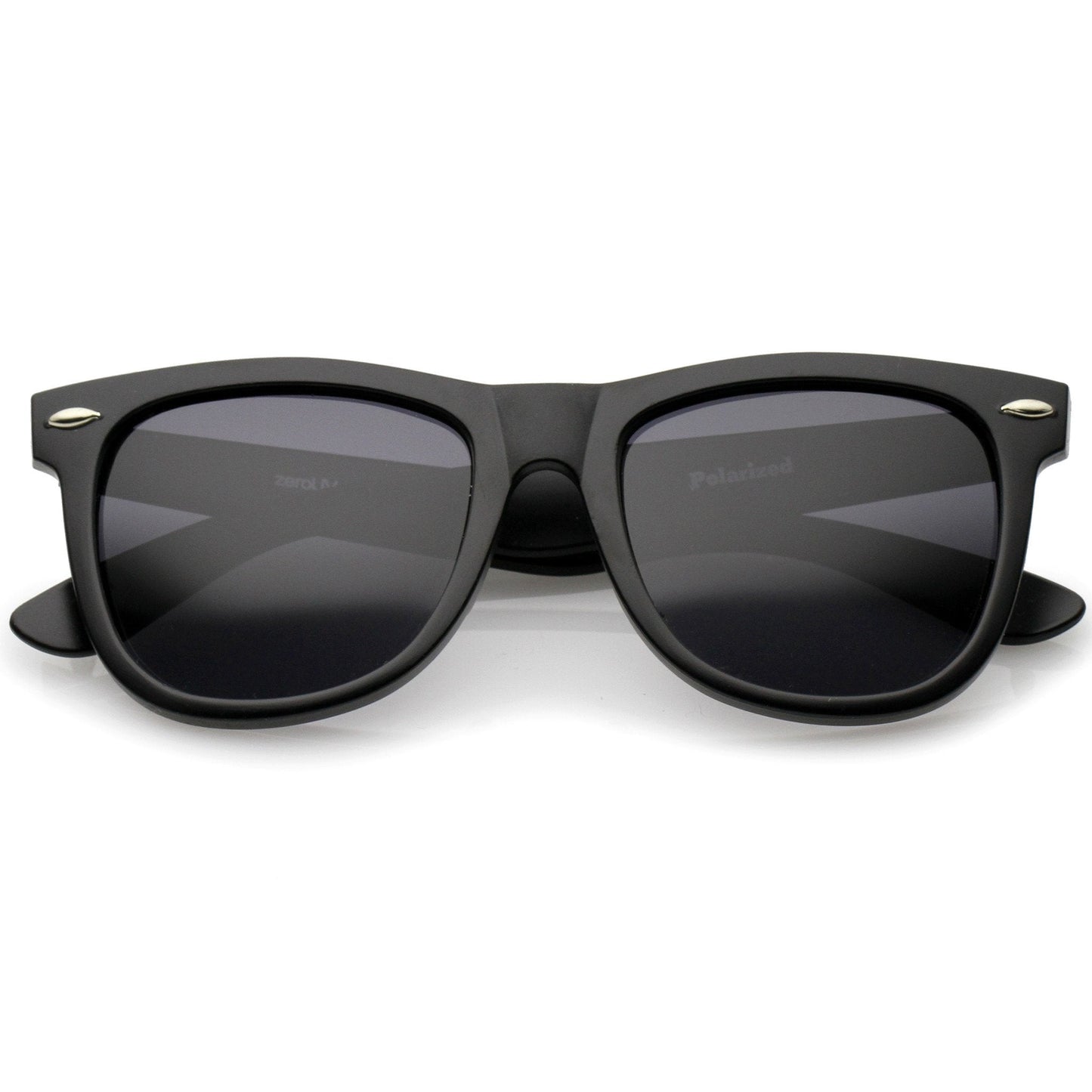 Classic Large Polarized Lens Horned Rim Sunglasses 6105