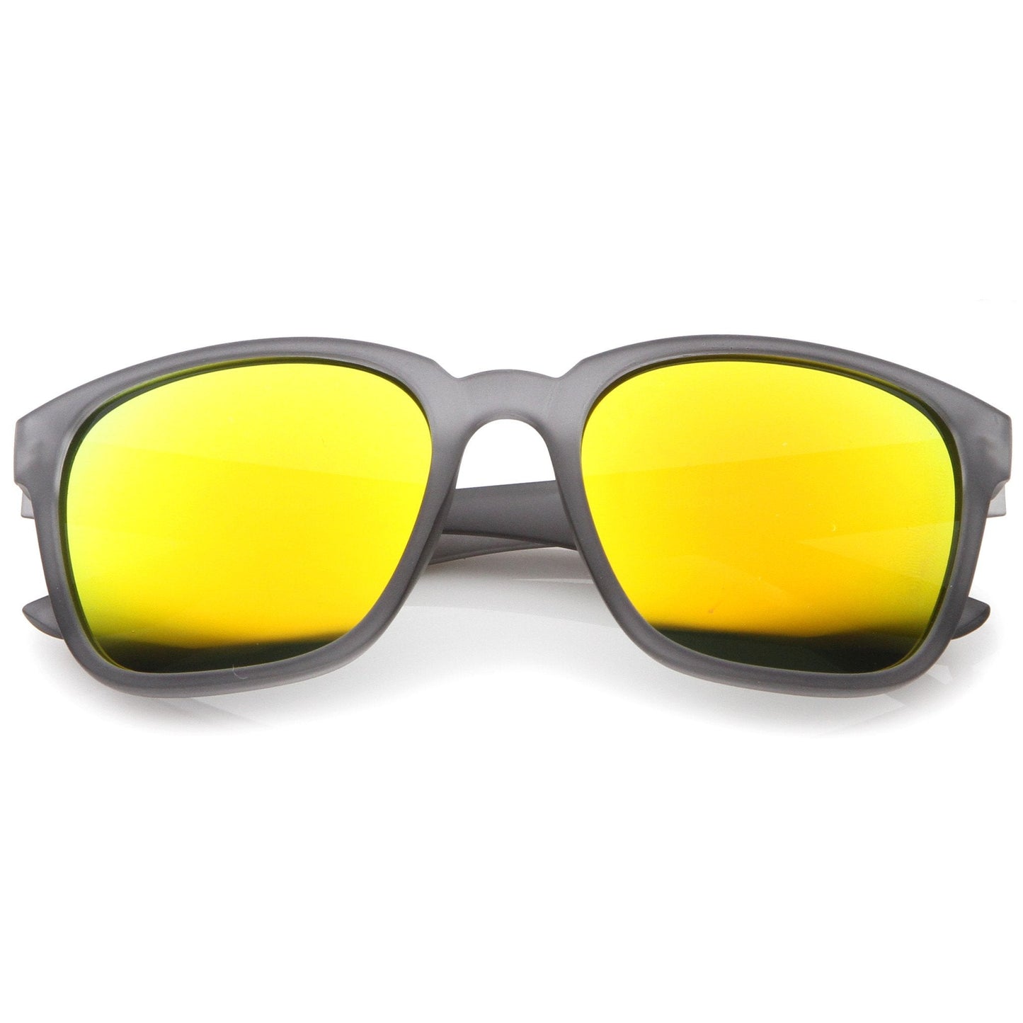 Men's Oversize Action Sports Flash Lens Aviator Sunglasses A395