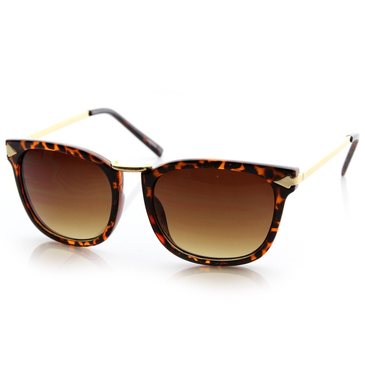 Vintage Artful European Fashion Horned Rim Sunglasses 8600