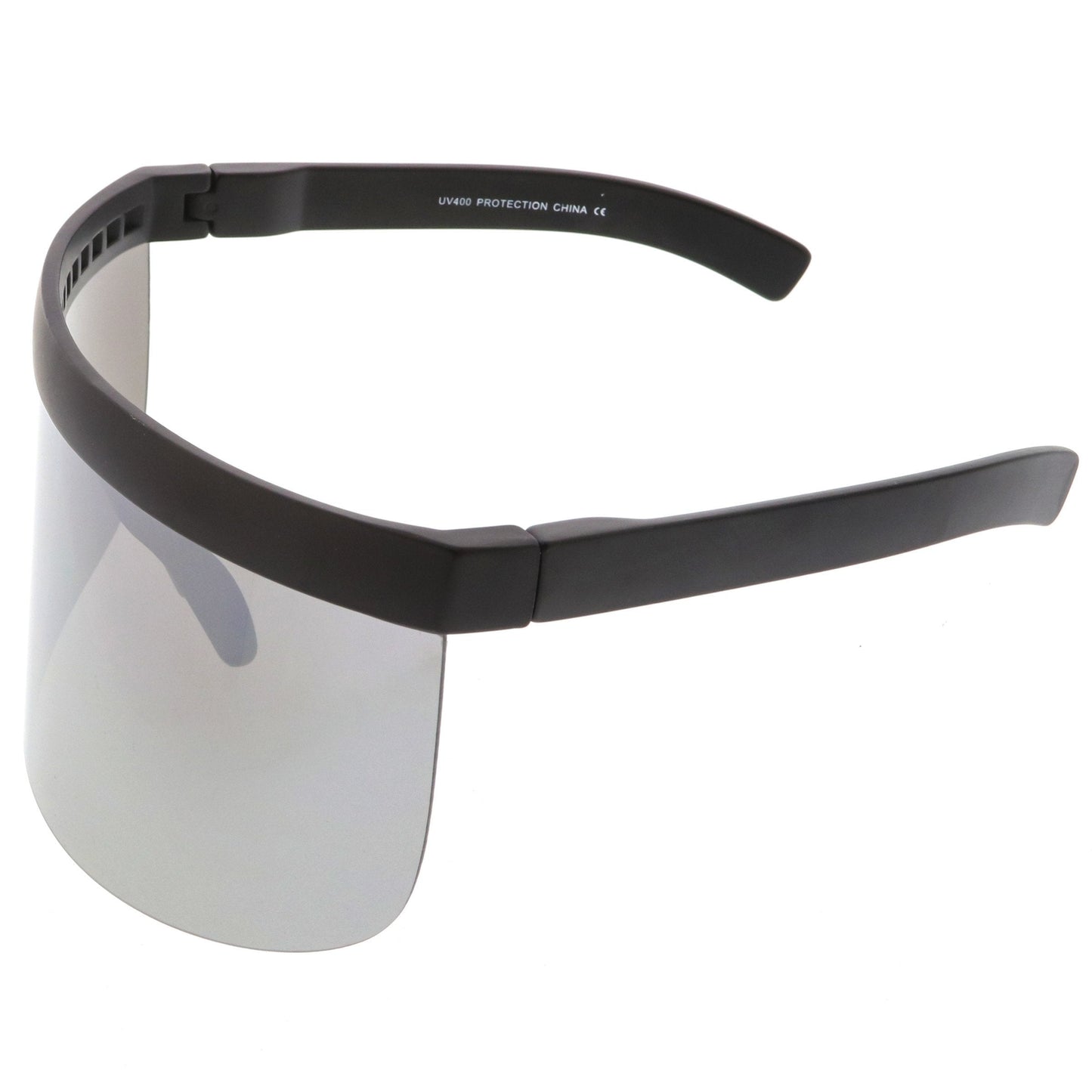 Retro Modern Oversize Novelty Mirrored Lens Shield Visor C453