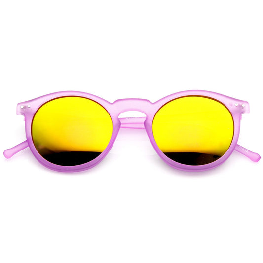 Retro P3 Round Flash Color Mirrored Lens Colorful Sunglasses 8932