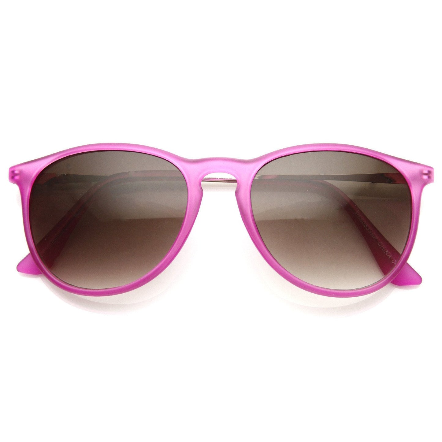 Super Colorful Retro P3 Round Horned Rim Sunglasses 8906