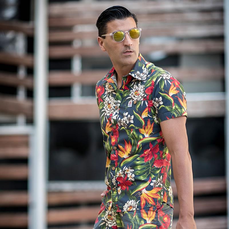 Retro Indie Dapper Keyhole P3 Round Flat Top Sunglasses 9302