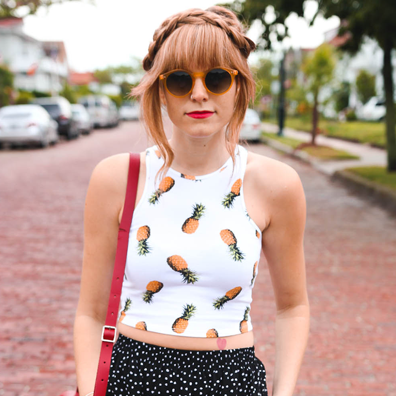 Vintage Inspired Key Hole Round Spectacles P3 Sunglasses 7055