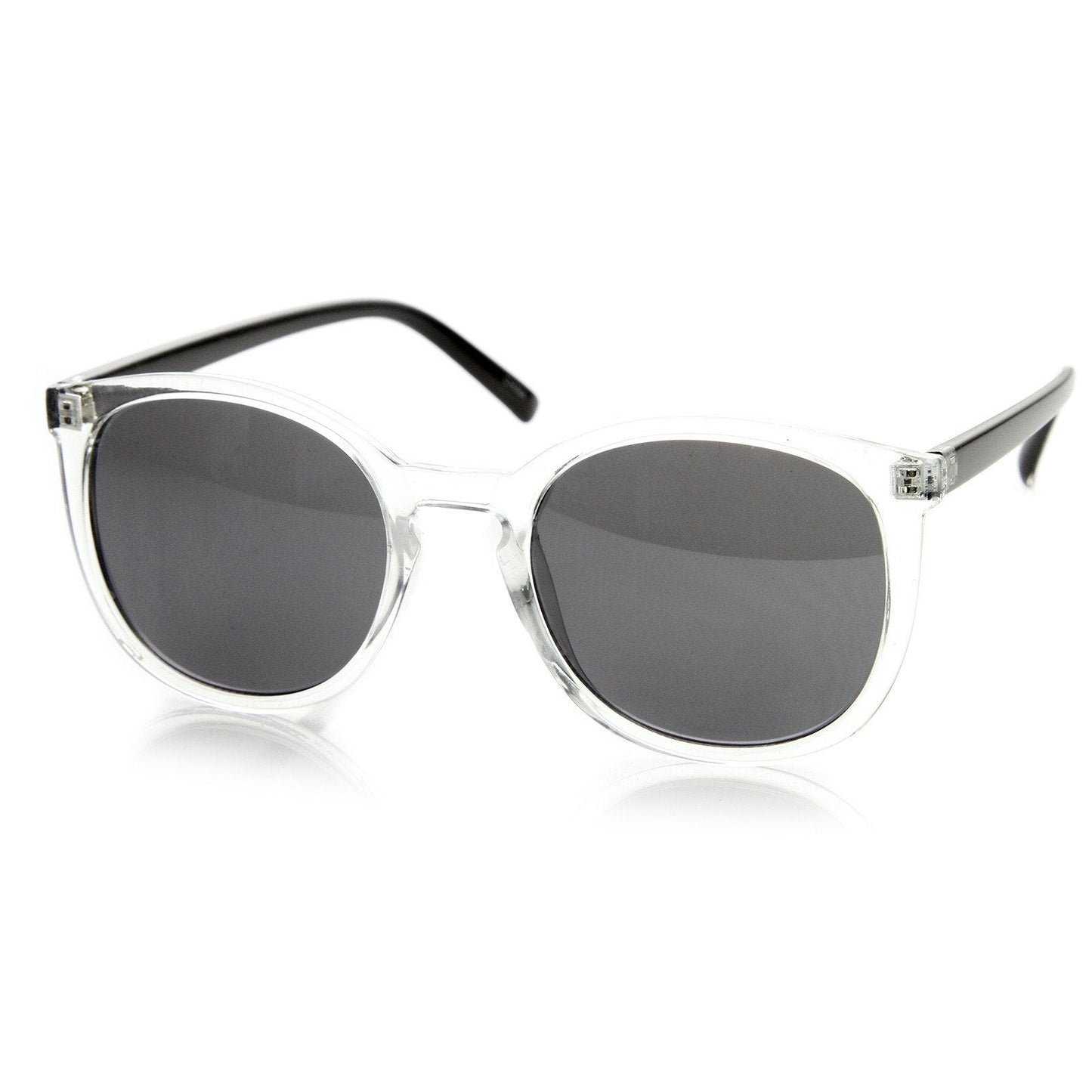 Retro Hipster Two Tone P3 Colorful Round Frosted Sunglasses 8990