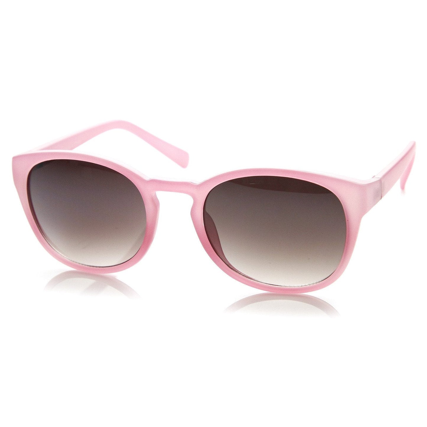 Womens Retro Colorful Pastel P3 Horned Rim Keyhole Sunglasses 9104