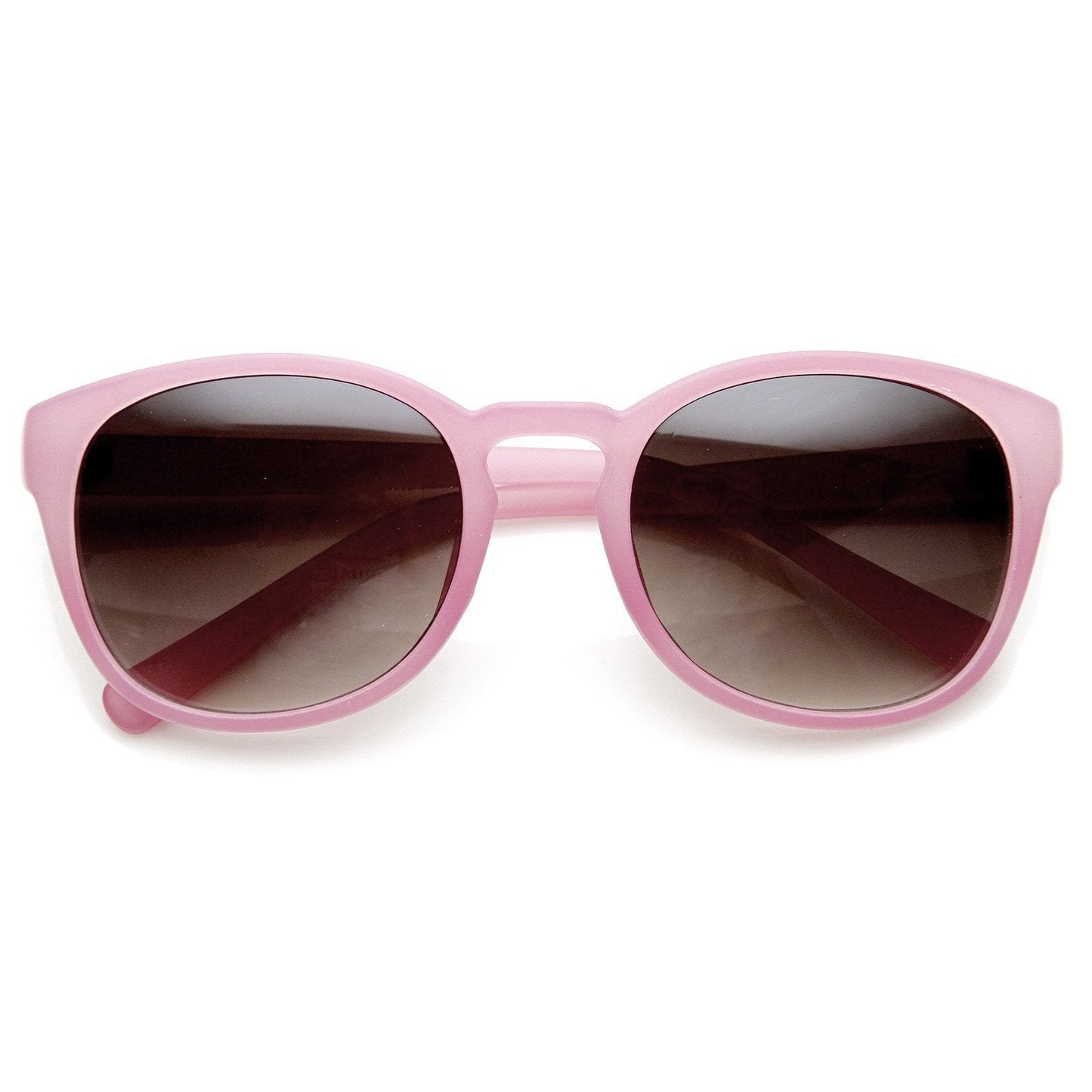 Womens Retro Colorful Pastel P3 Horned Rim Keyhole Sunglasses 9104