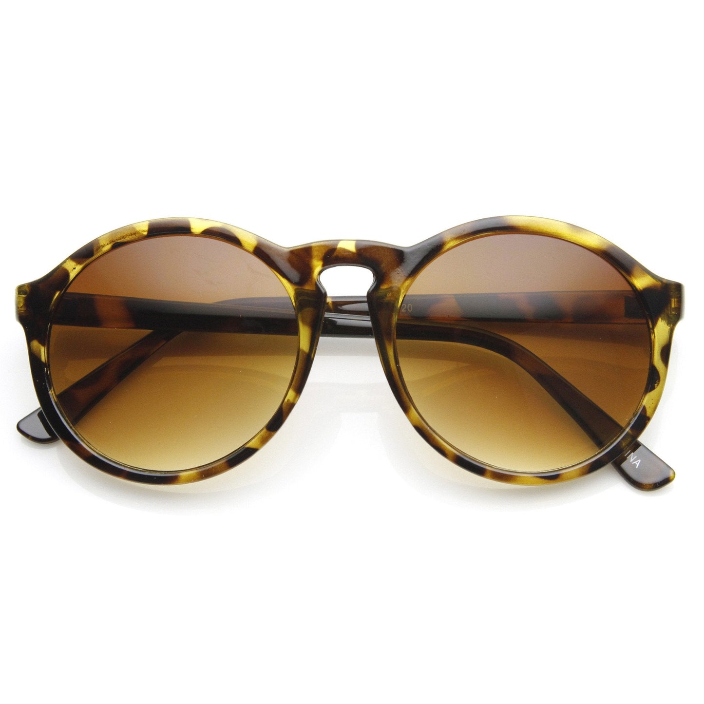 Large P3 Vintage Inspired Round Dapper Fashion Sunglasses 9130