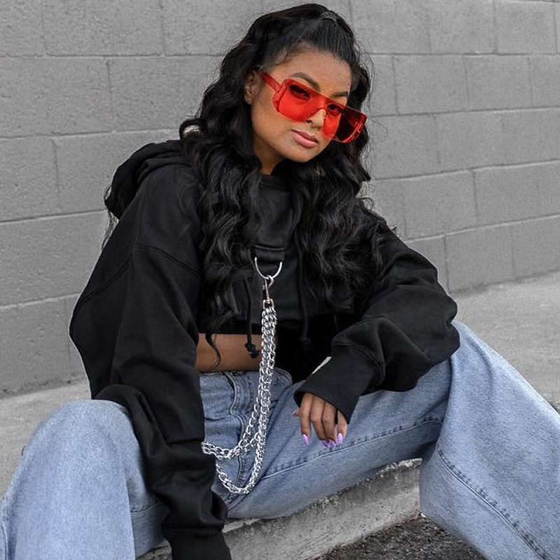 Retro Futuristic Oversize Color Mirrored Lens Shield Sunglasses C634