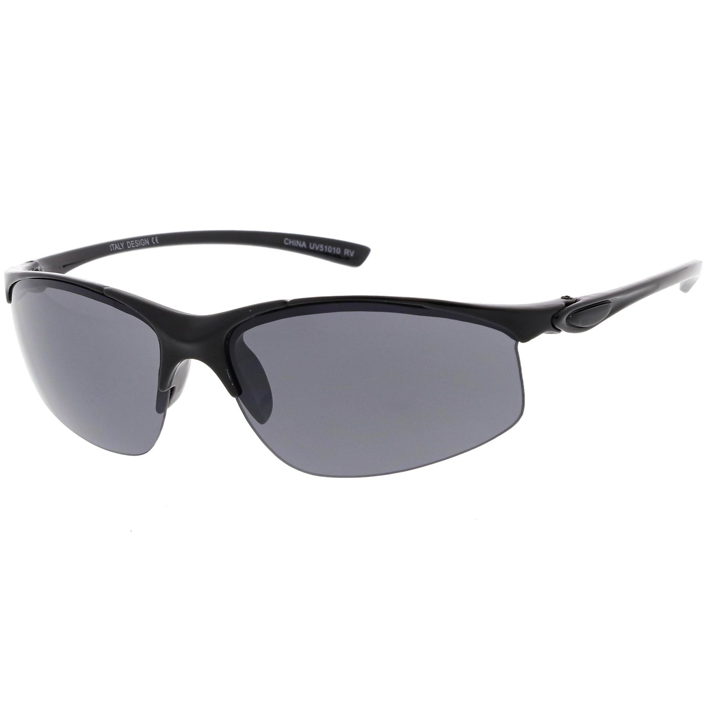 Men's Lightweight Half Frame Active Sports Wrap Around Sunglasses C788
