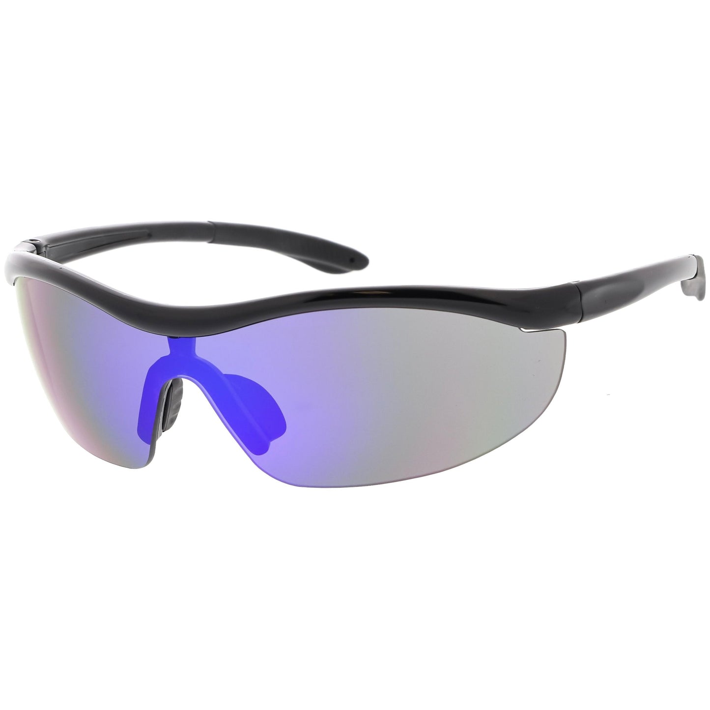 Premium TR-90 Sports Wrap Half Frame Shield Sunglasses C799 77mm