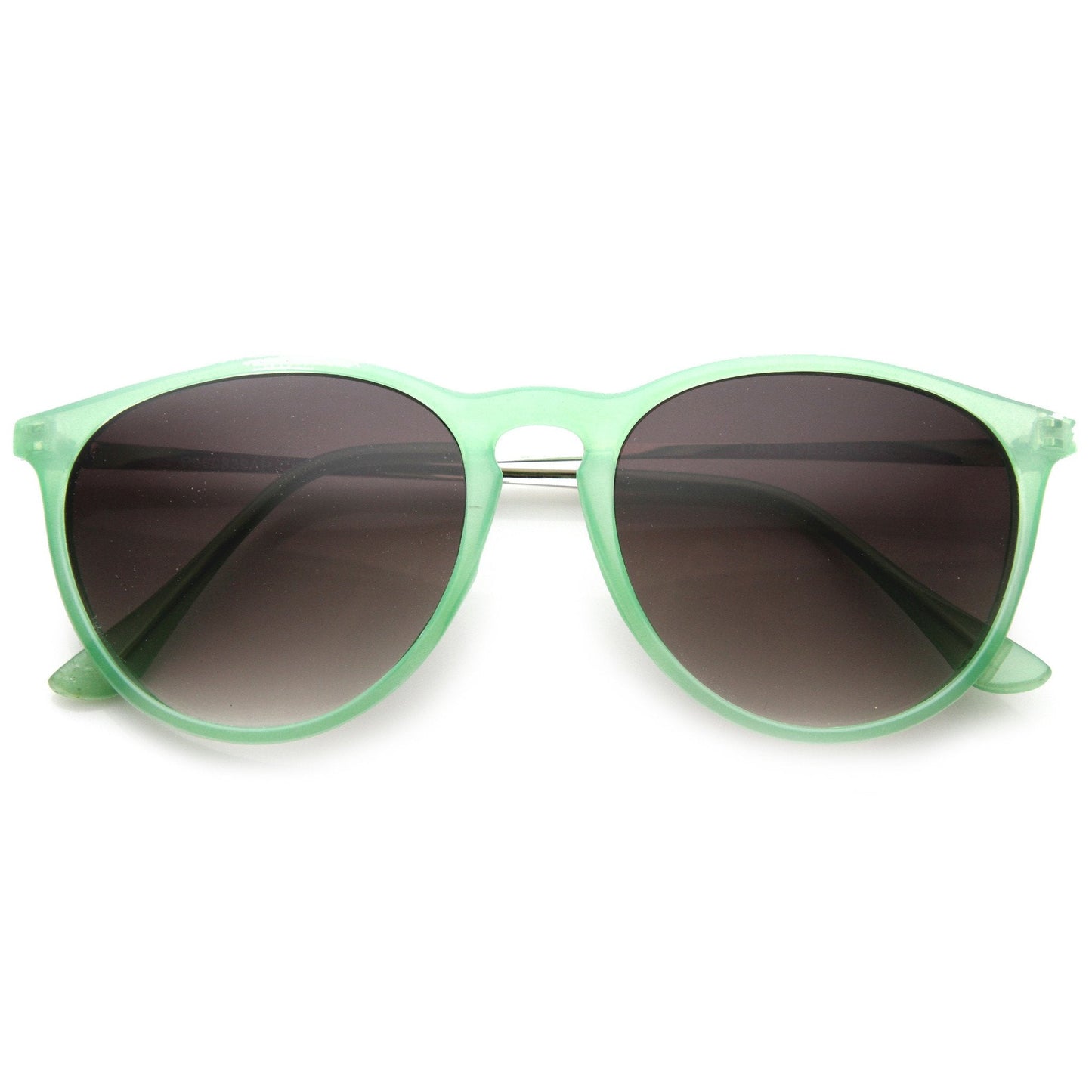 Super Colorful Retro P3 Round Horned Rim Sunglasses 8906