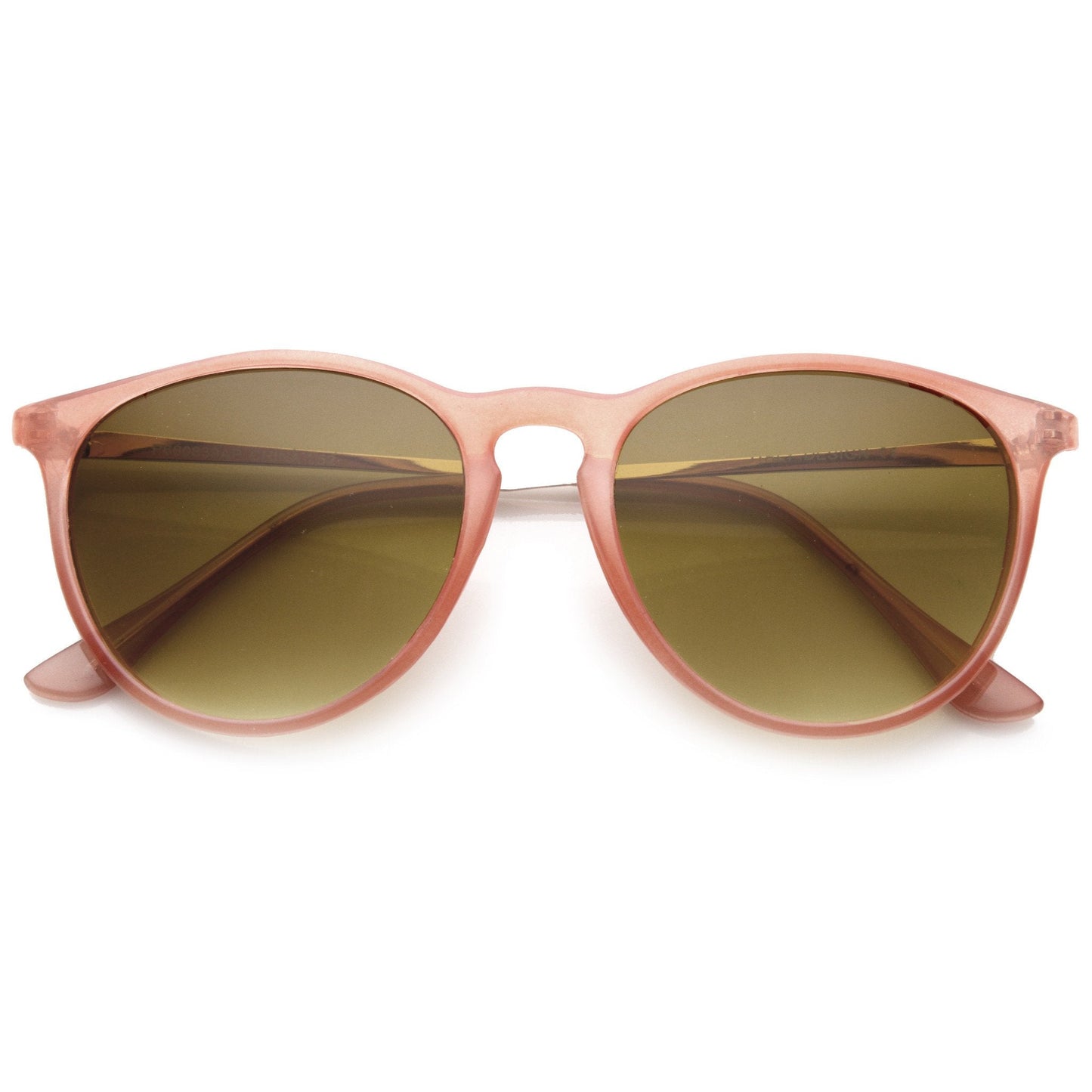 Super Colorful Retro P3 Round Horned Rim Sunglasses 8906