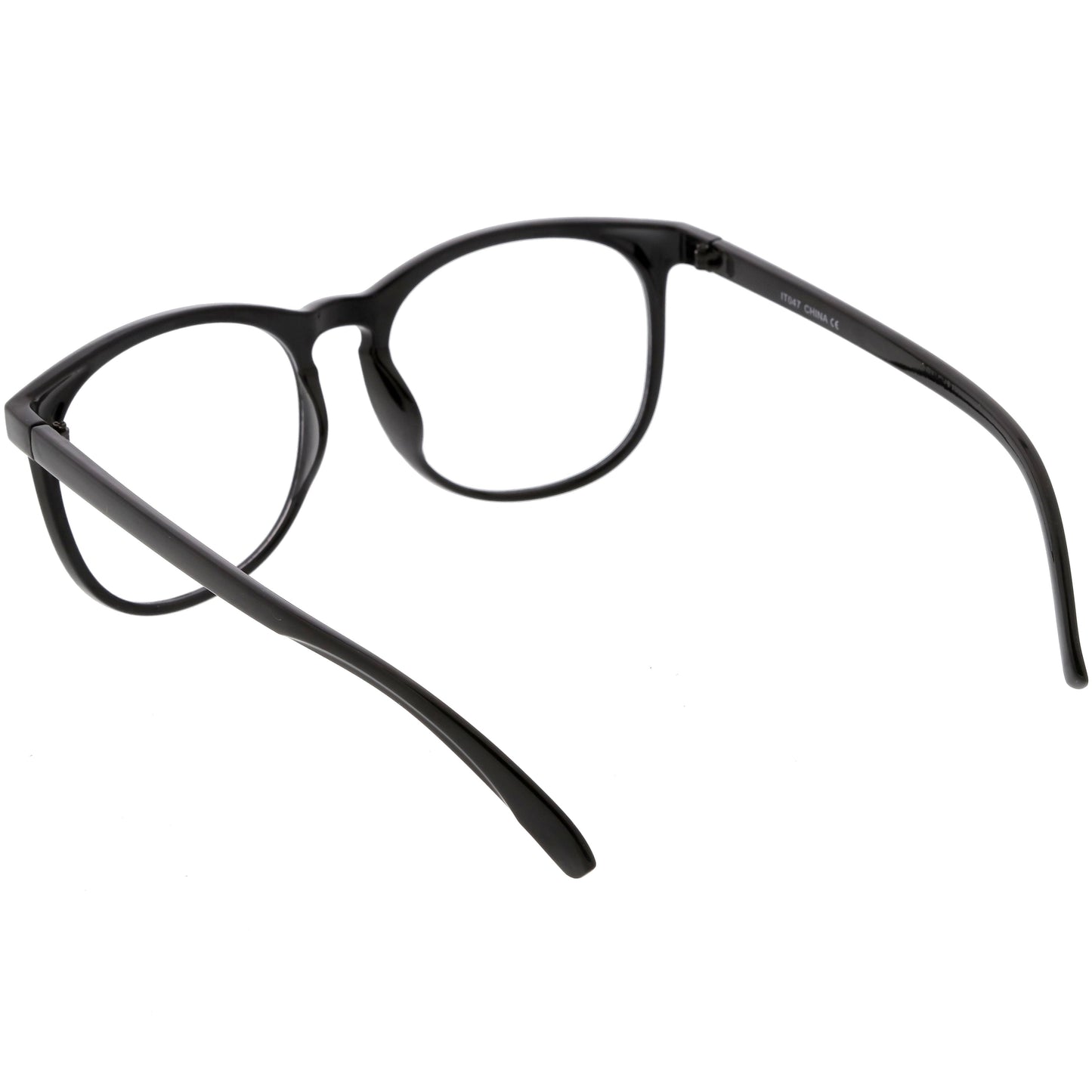 Classic Retro Dapper Round P3 Clear Lens Glasses C877