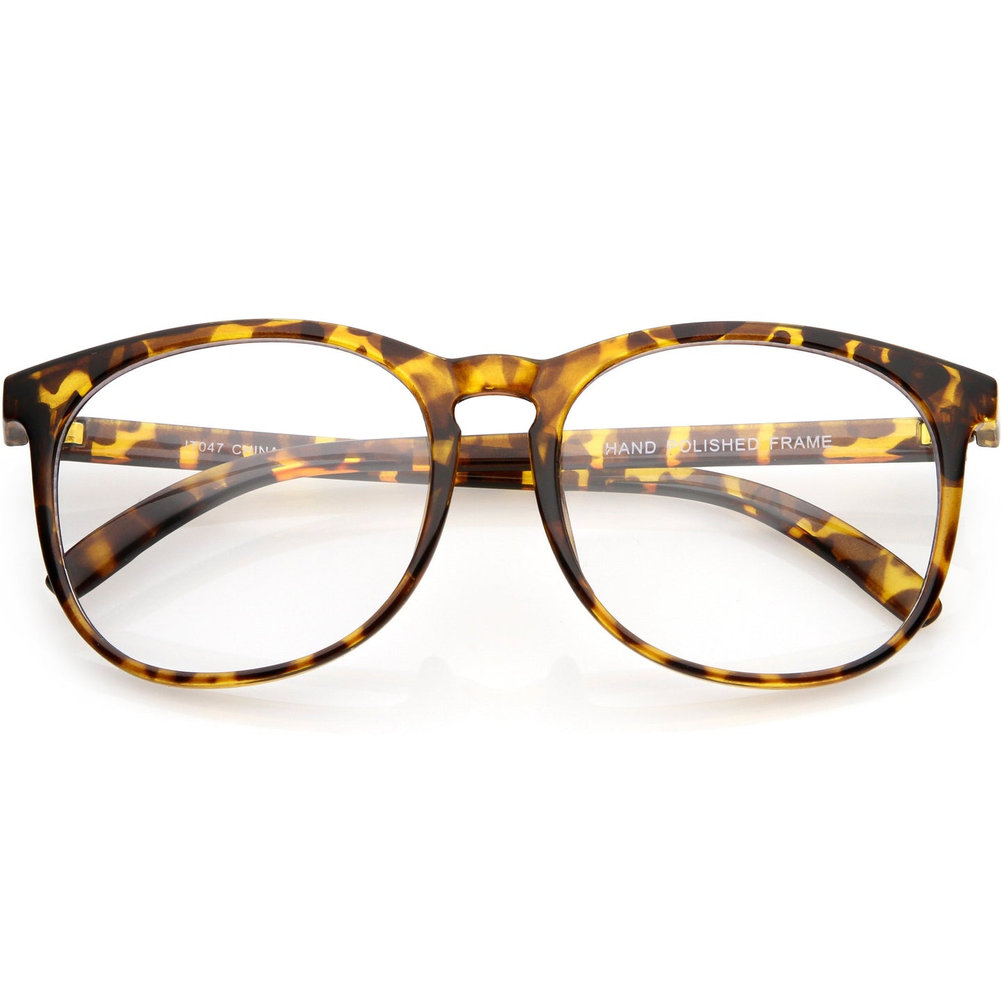 Classic Retro Dapper Round P3 Clear Lens Glasses C877