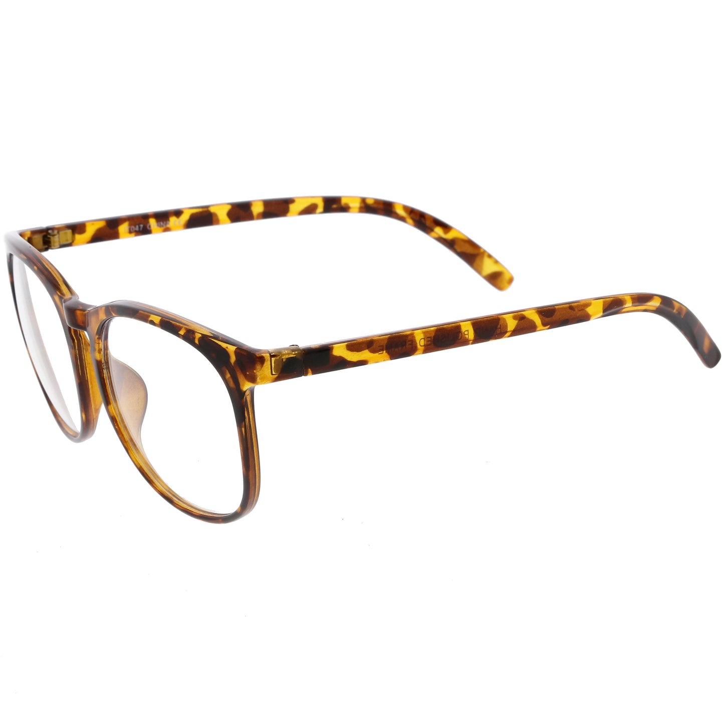 Classic Retro Dapper Round P3 Clear Lens Glasses C877