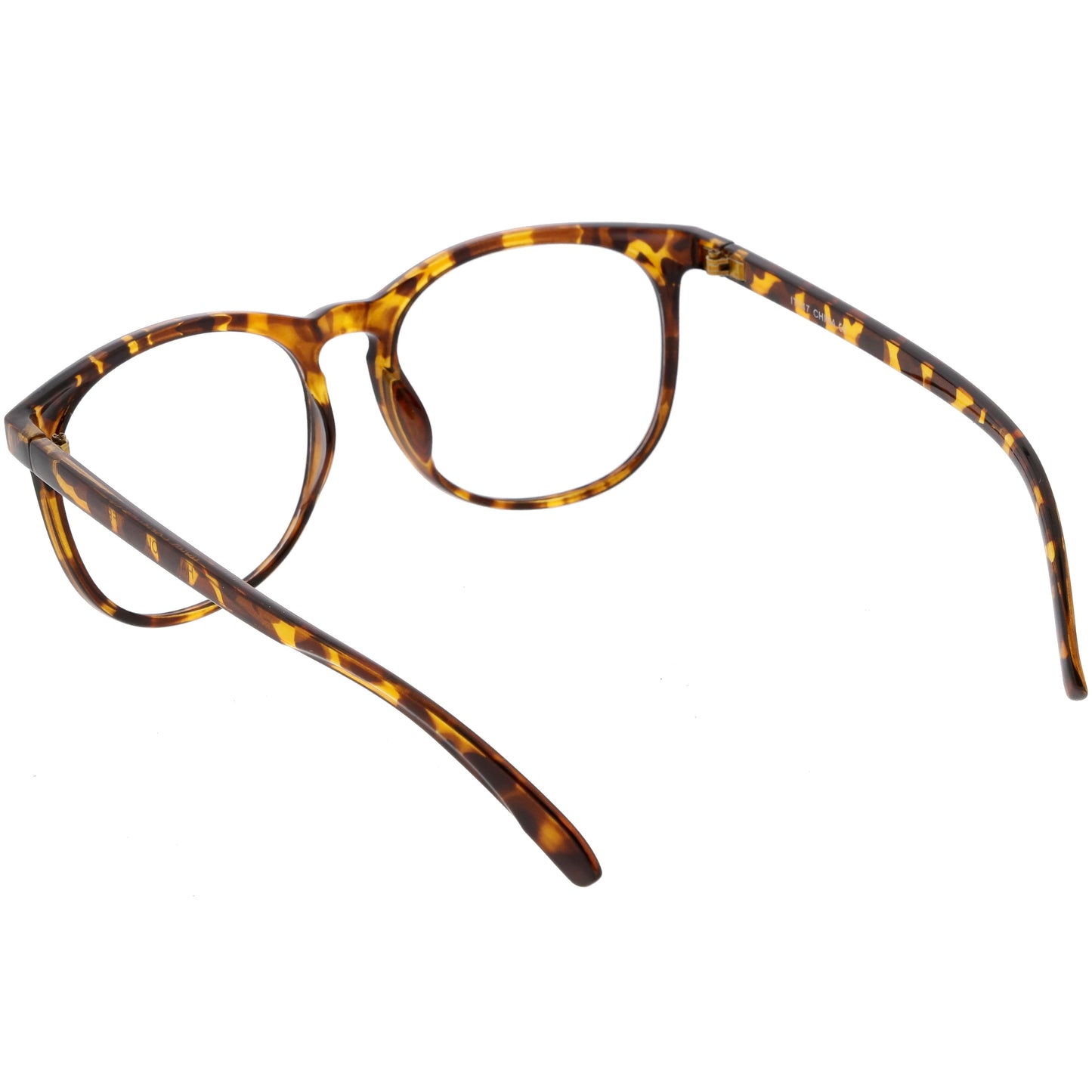 Classic Retro Dapper Round P3 Clear Lens Glasses C877