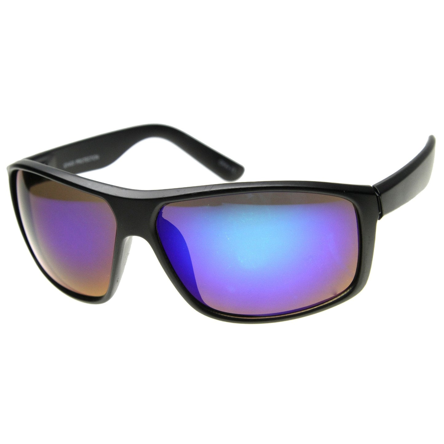 Men's Active Sports Mirror Lens Square Jacket Sunglasses A068