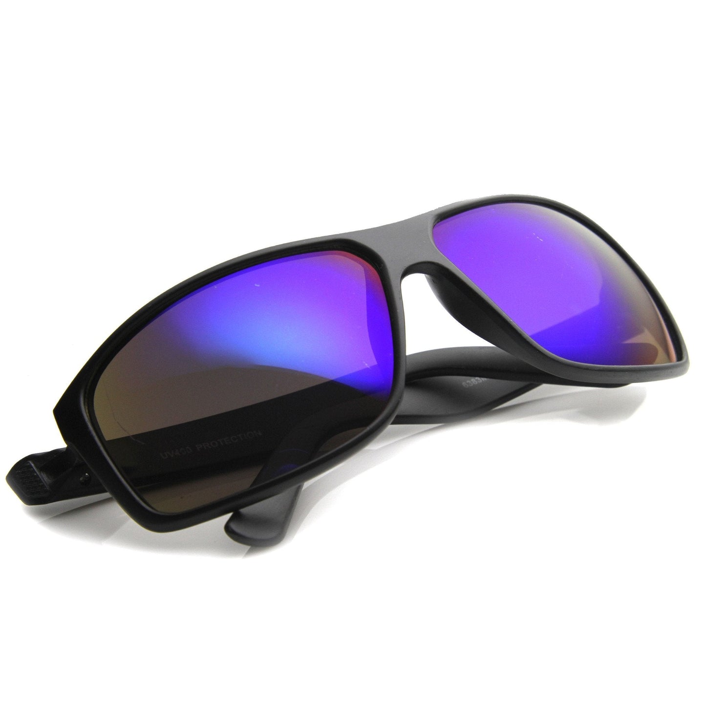 Men's Active Sports Mirror Lens Square Jacket Sunglasses A068