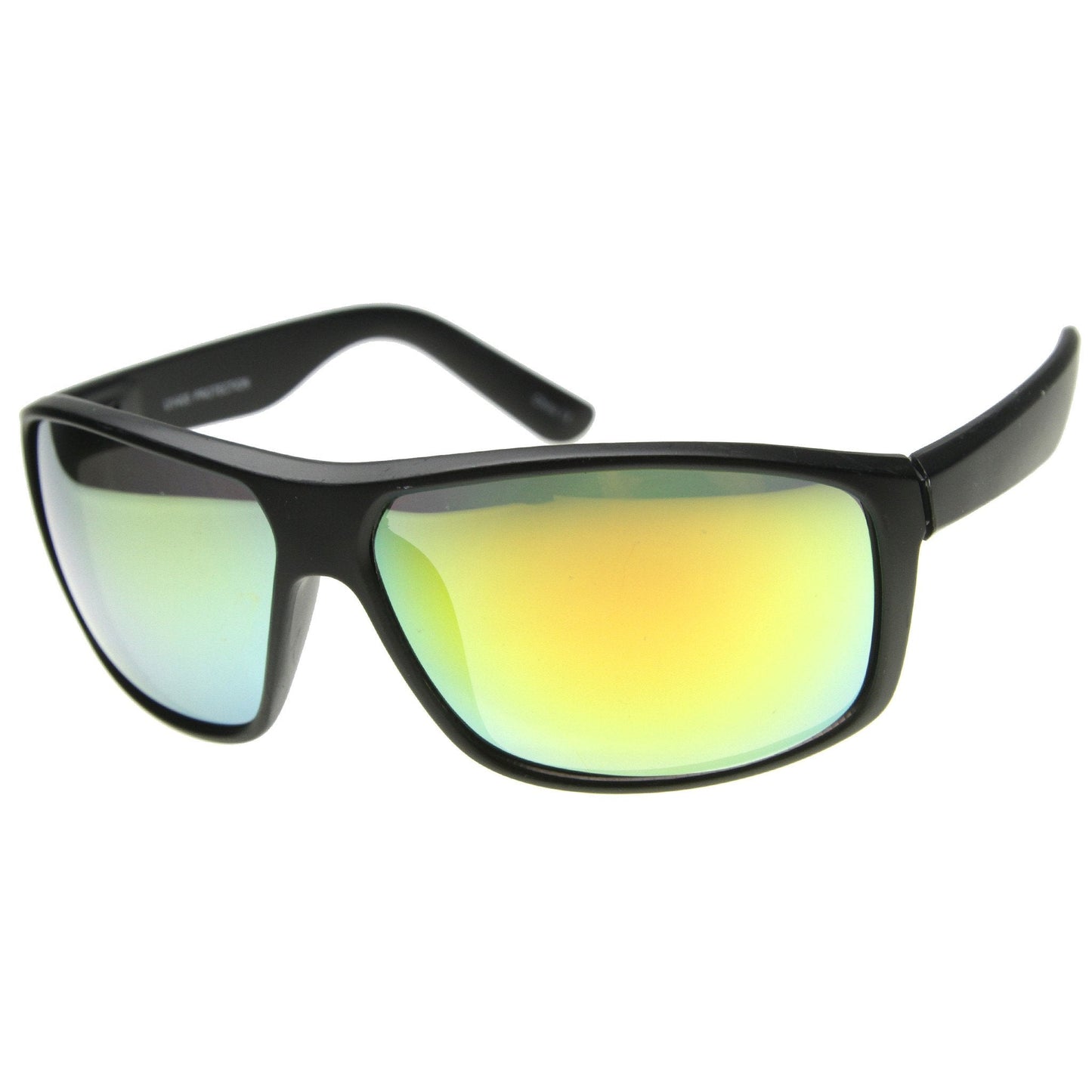 Men's Active Sports Mirror Lens Square Jacket Sunglasses A068