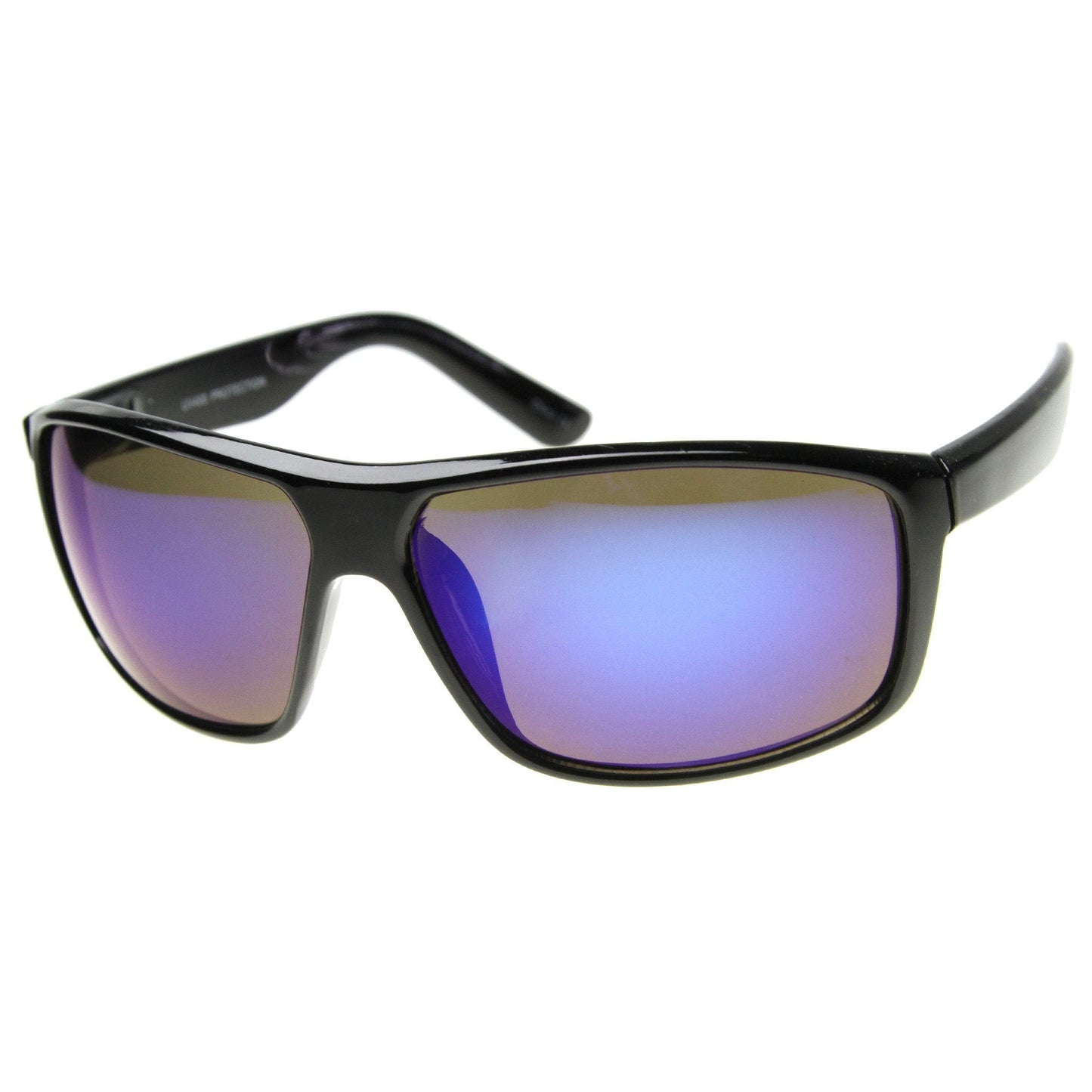 Men's Active Sports Mirror Lens Square Jacket Sunglasses A068