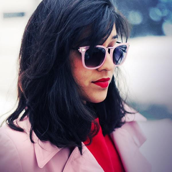 Vintage Artful European Fashion Horned Rim Sunglasses 8600