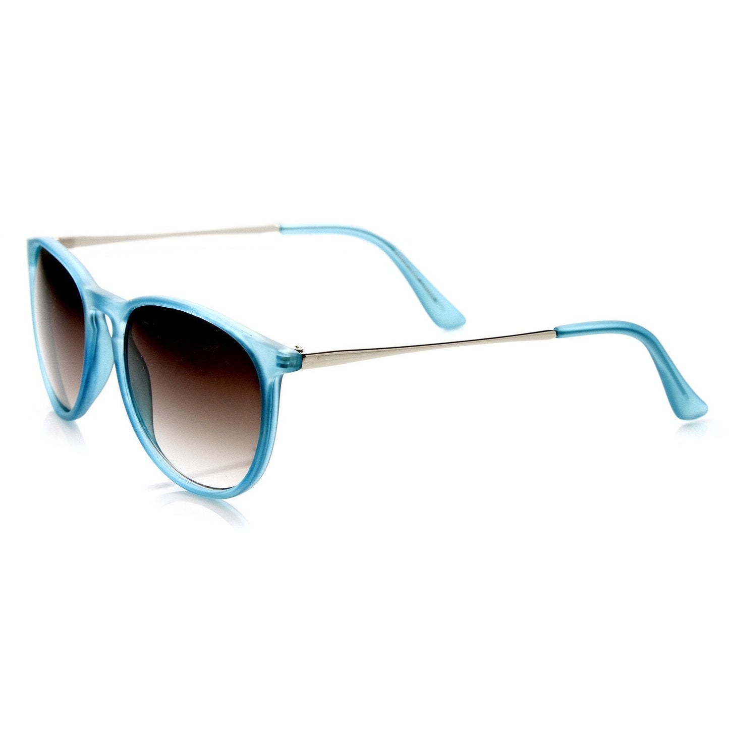 Super Colorful Retro P3 Round Horned Rim Sunglasses 8906