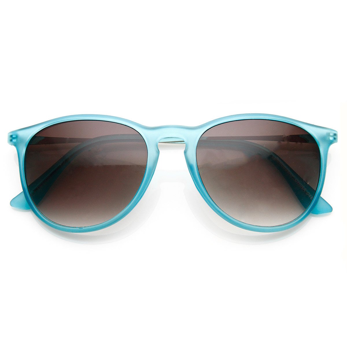 Super Colorful Retro P3 Round Horned Rim Sunglasses 8906