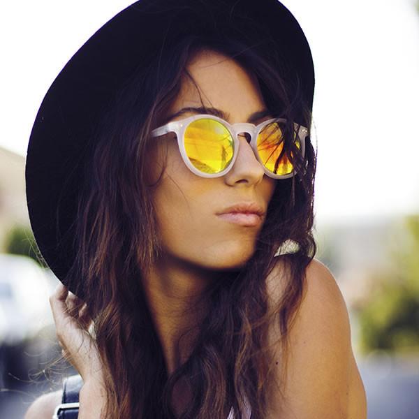 Retro P3 Round Flash Color Mirrored Lens Colorful Sunglasses 8932