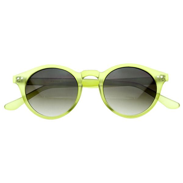 Vintage Inspired Key Hole Round Spectacles P3 Sunglasses 7055