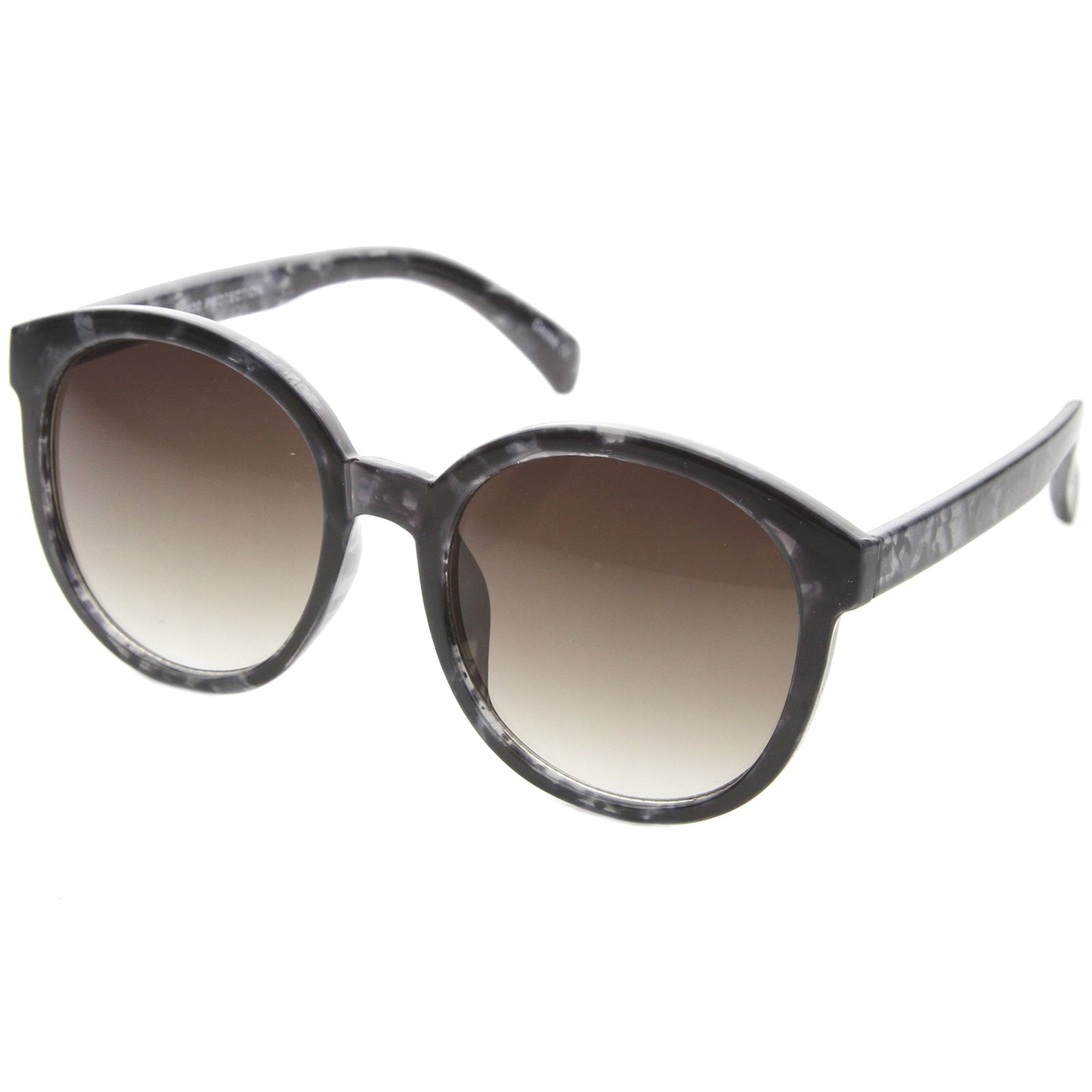 Women's Round Marble Print P3 Sunglasses A054