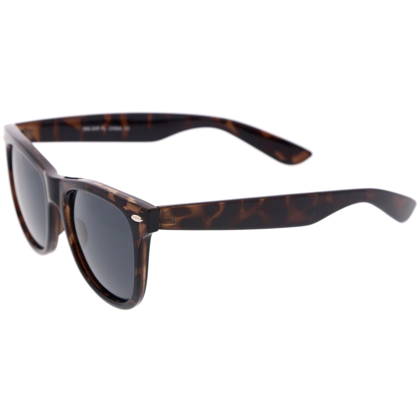 Classic Large Polarized Lens Horned Rim Sunglasses 6105