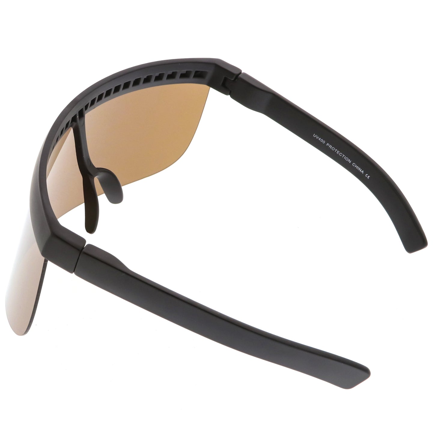 Retro Modern Oversize Novelty Mirrored Lens Shield Visor C453