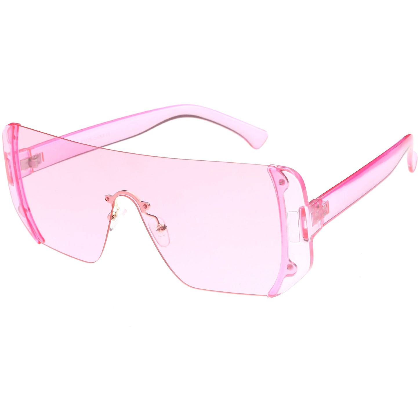 Retro Futuristic Oversize Color Mirrored Lens Shield Sunglasses C634