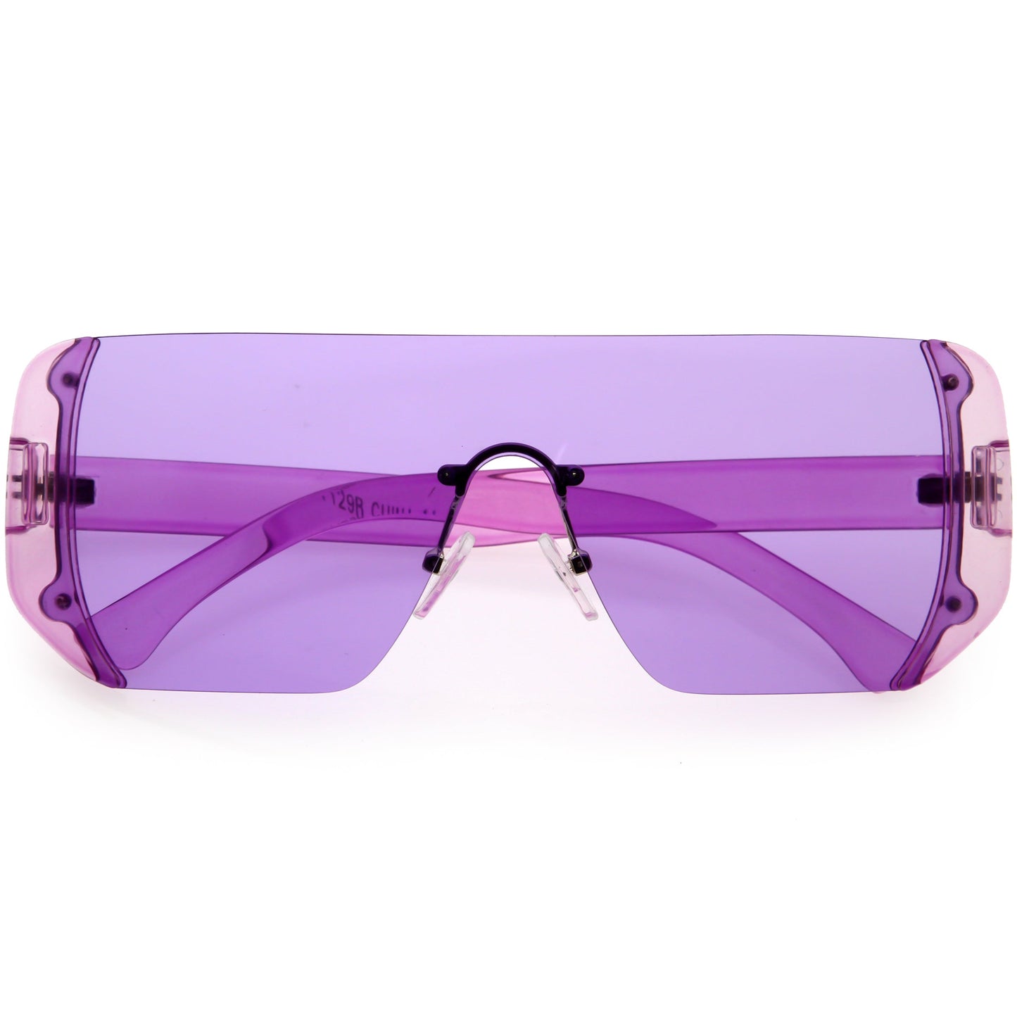 Retro Futuristic Oversize Color Mirrored Lens Shield Sunglasses C634