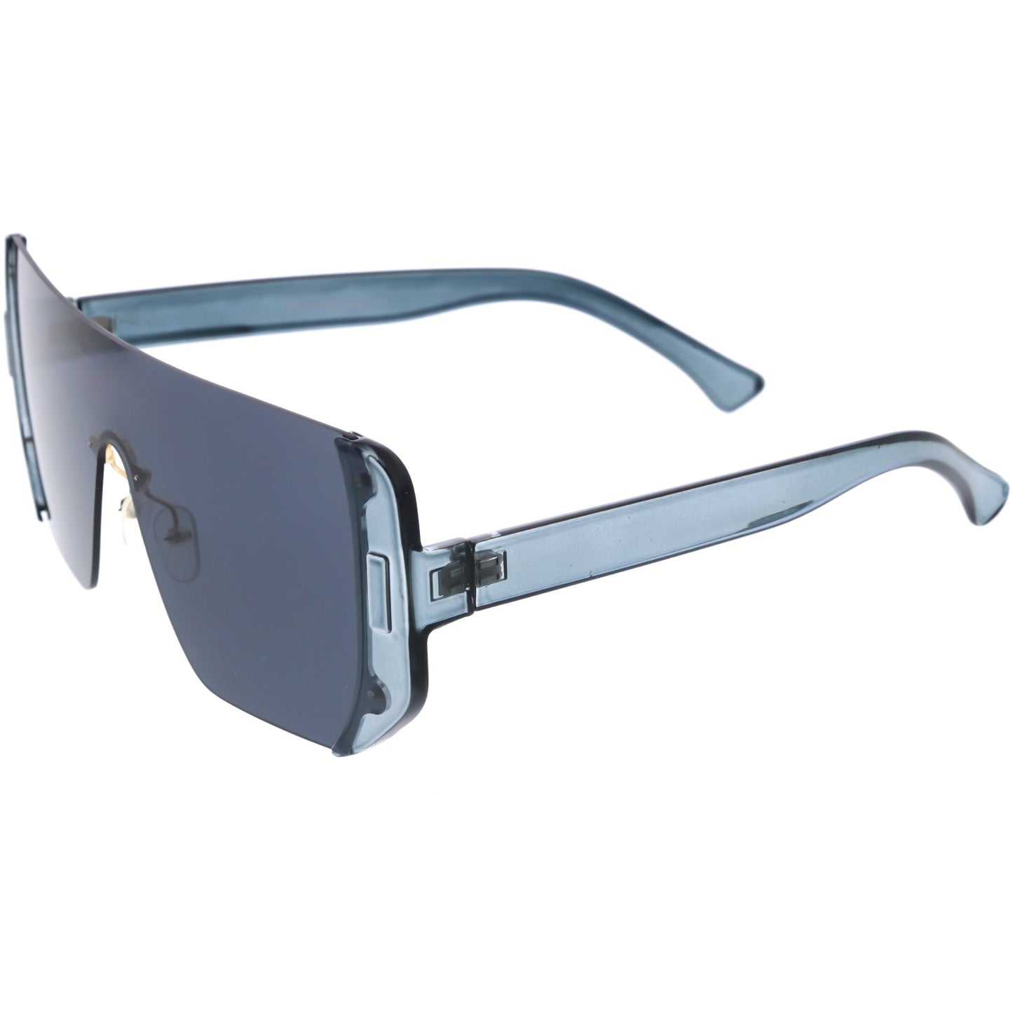 Retro Futuristic Oversize Color Mirrored Lens Shield Sunglasses C634