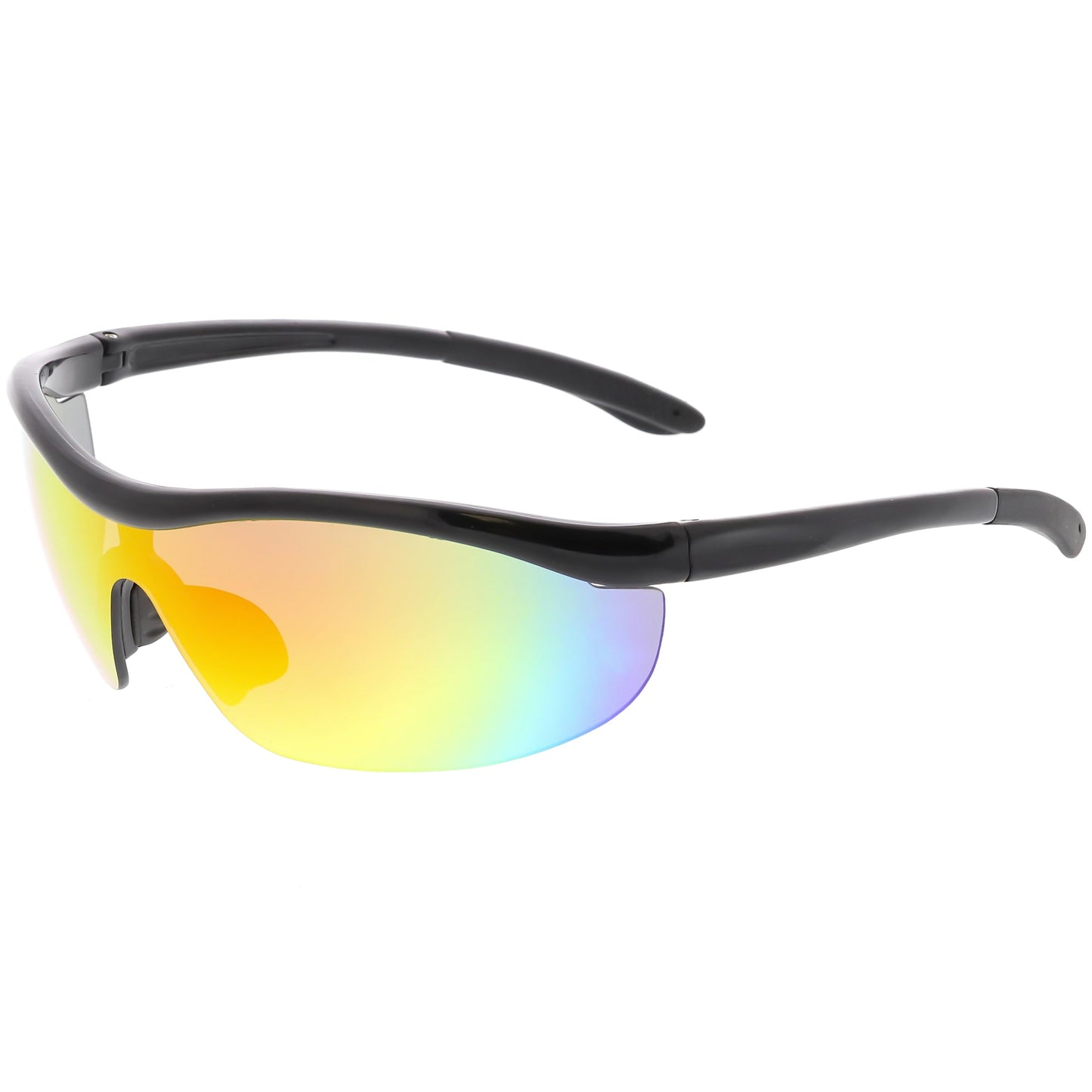 Premium TR-90 Sports Wrap Half Frame Shield Sunglasses C799 77mm
