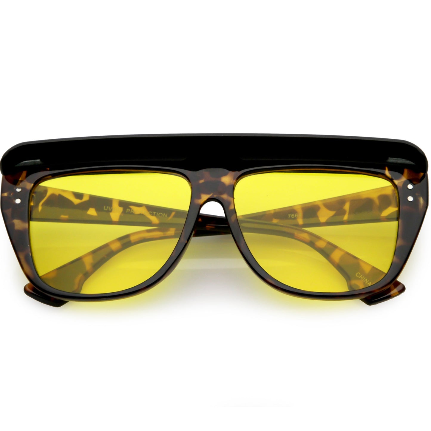 Retro 1980's Life Guard Poolside Flat Top Visor Sunglasses C951