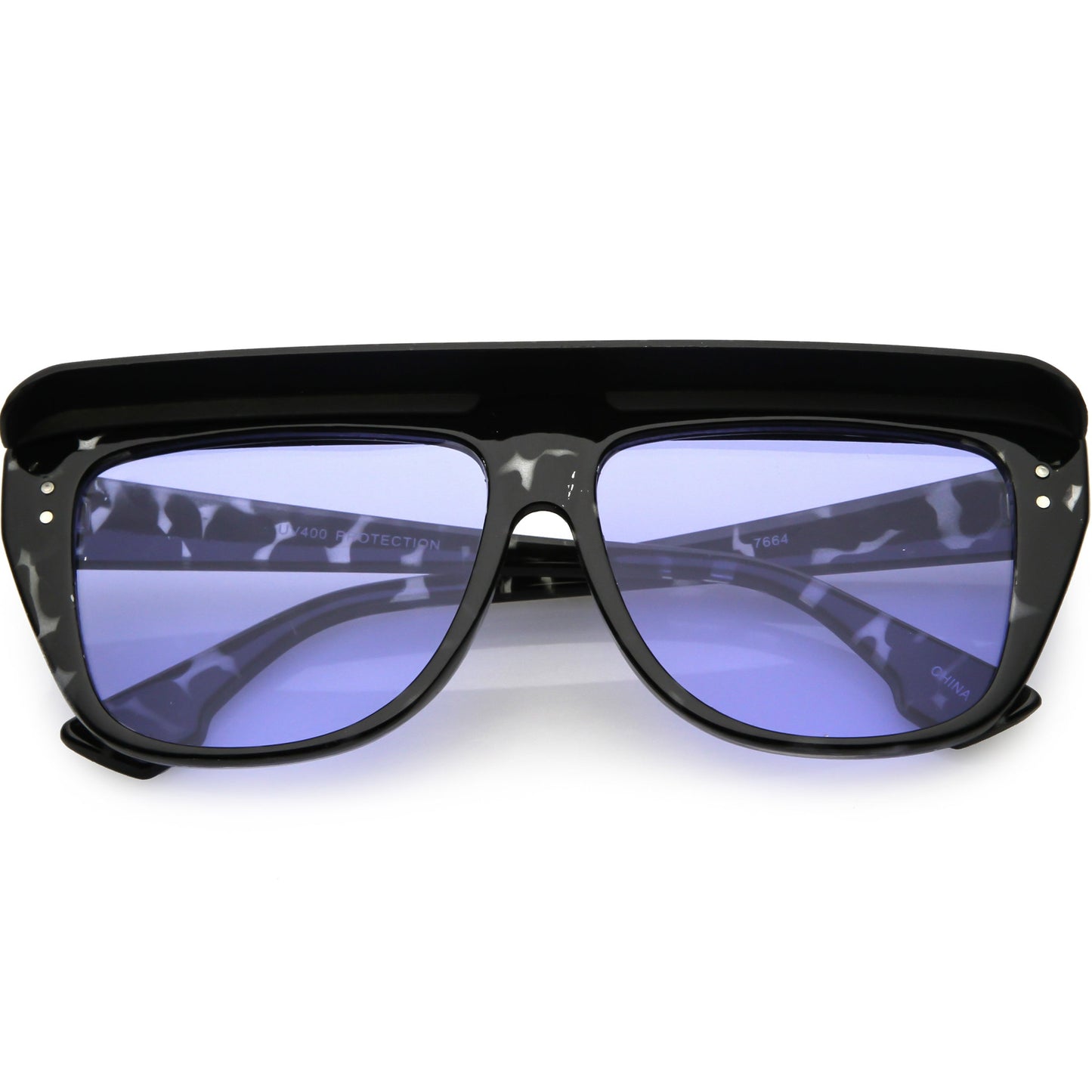 Retro 1980's Life Guard Poolside Flat Top Visor Sunglasses C951