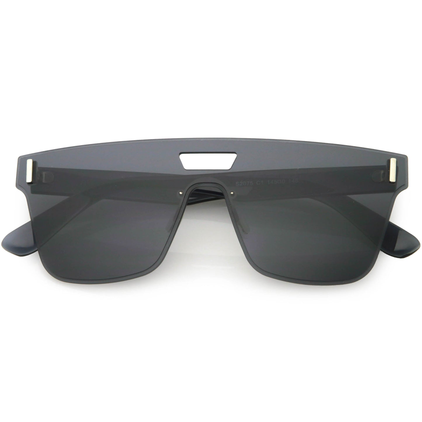 Modern Sports Fashion Rimless Flat Lens Shield Sunglasses C970